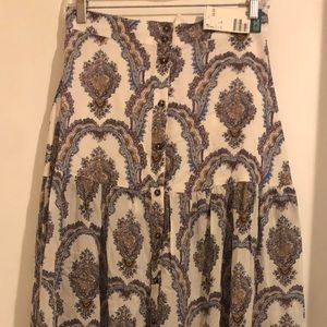 H&M Paisley Maxi Skirt